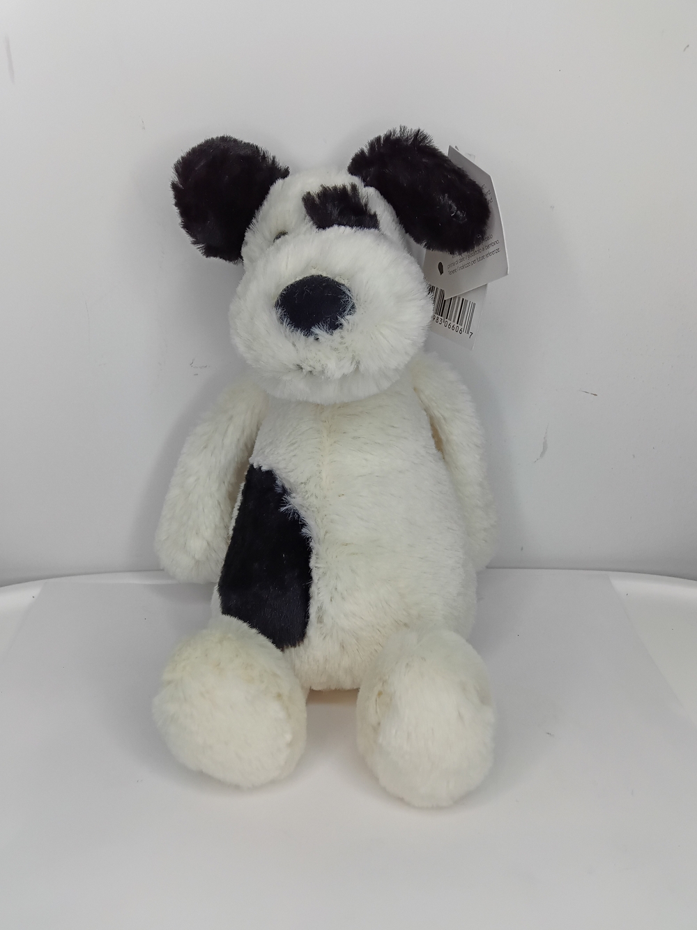Jellycat Bashful Black & Cream Puppy Small NWT Stuffed Animal Plush